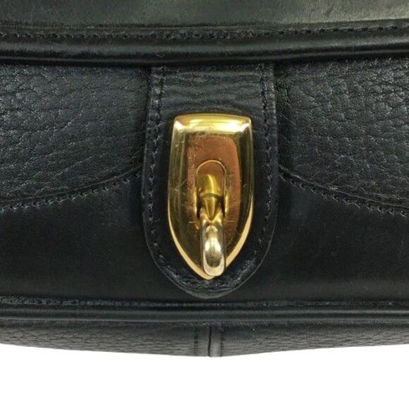 Vintage Dooney & Bourke AWL Black Leather Carrier Purse Shoulder Crossbody Bag - Picture 14 of 16